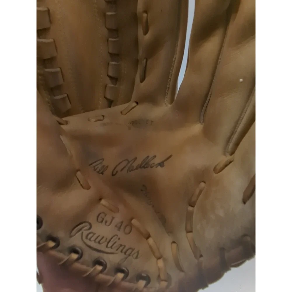 VINTAGE Rawlings Bill Madlock GJ40 Leather Baseball Glove ~ Right Hand Throw A4